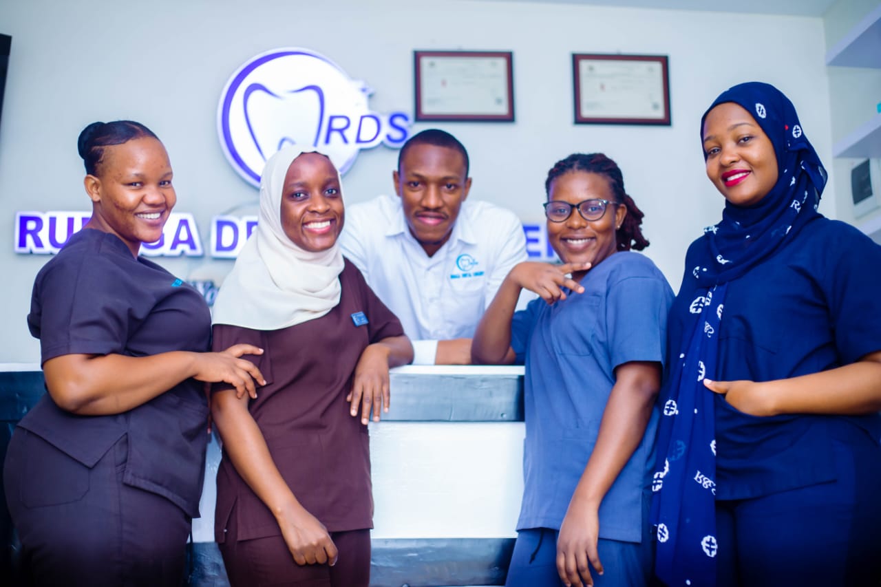 The Rubaga Dental Surgery team at reception